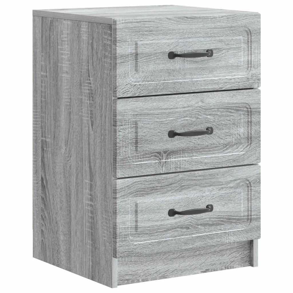 Comodino | Armadio da Notte | Mobiletto da notte con cassetto Grigio Sonoma 43 x 41 x 63,5 cm