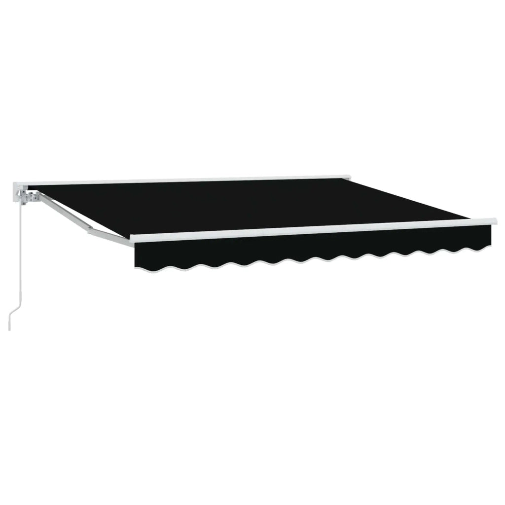 Tenda retrattile manuale Nero 3,5 x 2,5 m