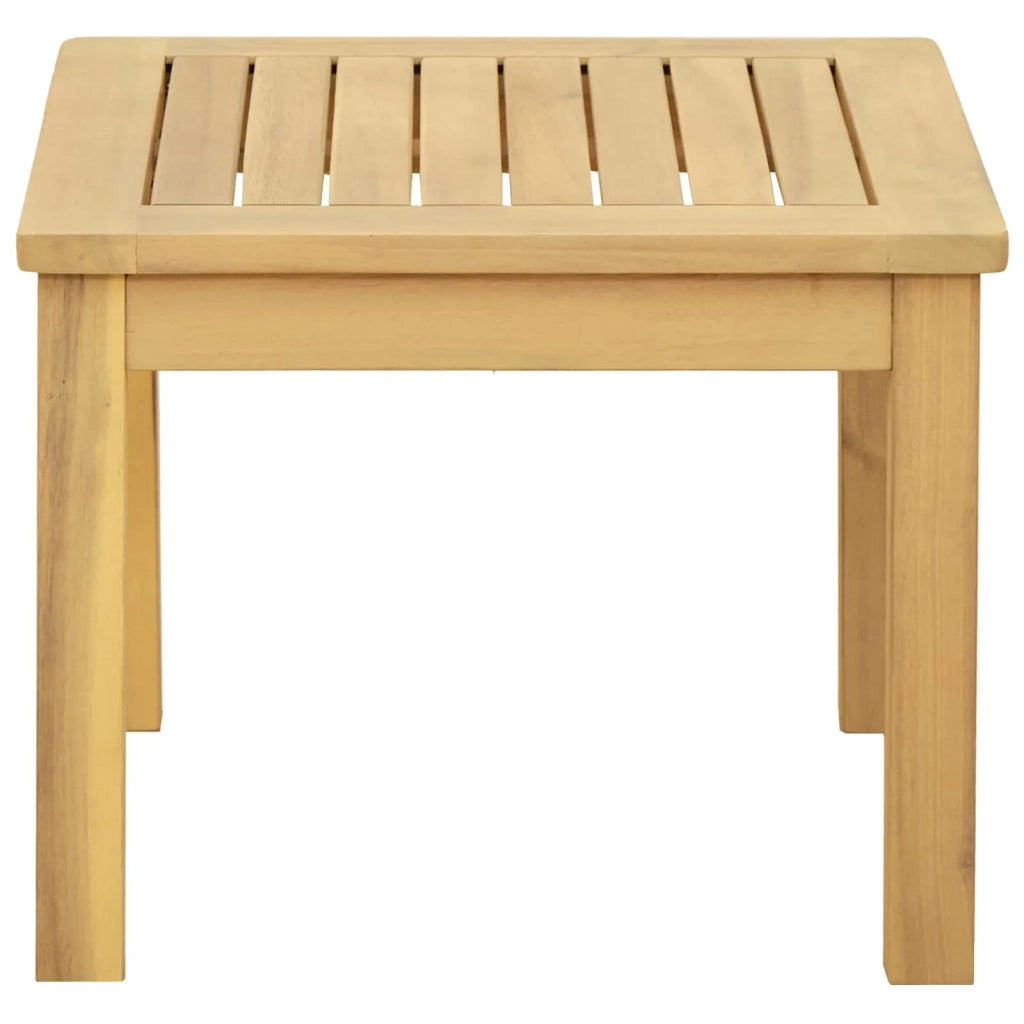 Tavolino da salotto Acacia chiaro 45 x 45 x 36 cm