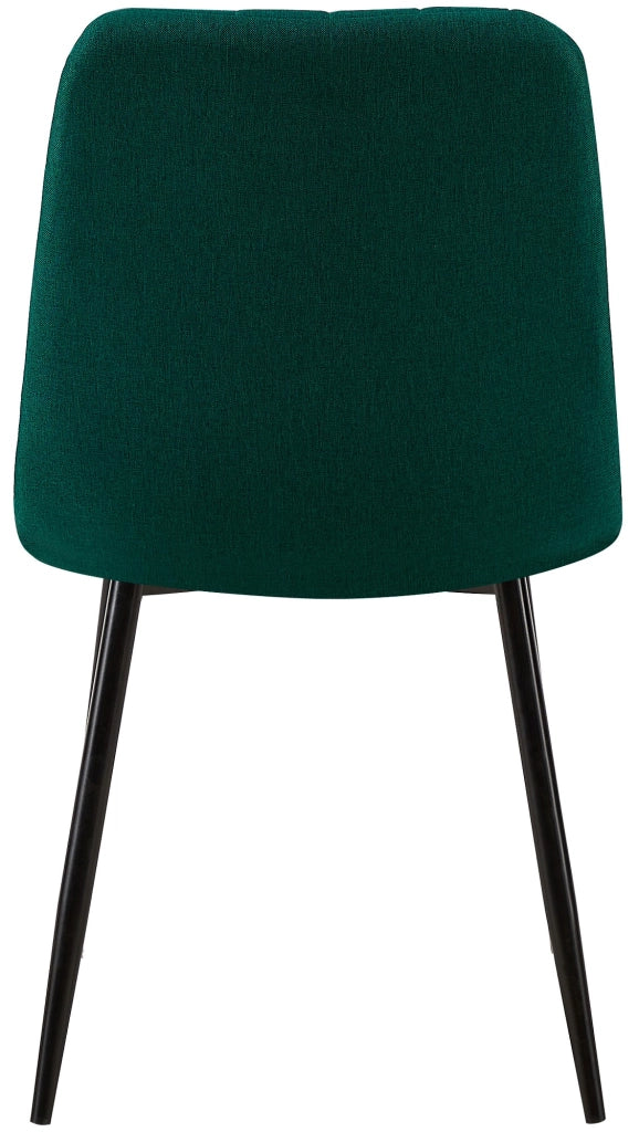 Sedia Dijon in velluto o tessuto Tessuto,Verde scuro