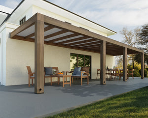 Pergola Helsinki 3X10 m Pergola in legno di cedro