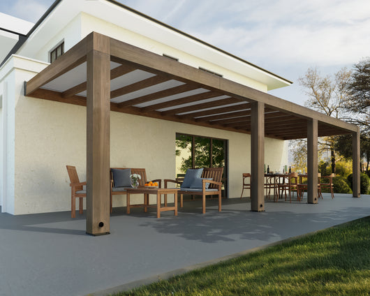 Pergola Helsinki 3X10 m Pergola in legno di cedro