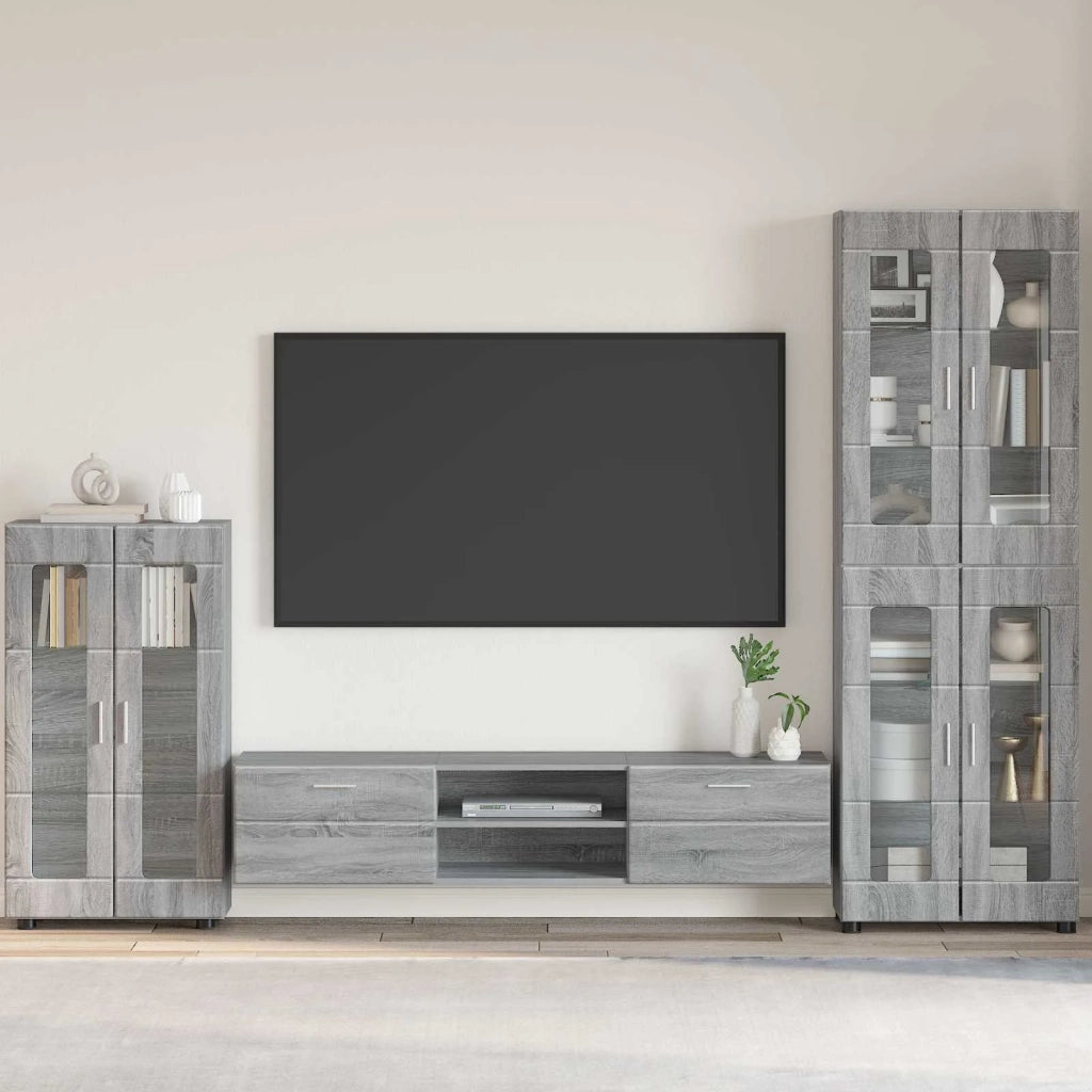 Credenza con porta FLORIN Grigio Sonoma 55,5 x 29 x 100 cm 880257