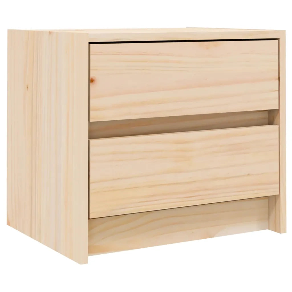 Comodino 40x31x35,5 cm in Legno Massello di Pino 836135