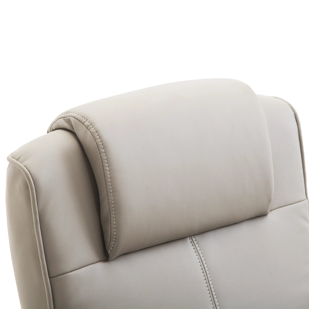 POLTRONA Relax con poggiapiedi 78x67x98 cm Grigia