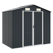 Capanno da Giardino Antracite 205x129x183 cm in Acciaio Zincato  cod mxl 65851
