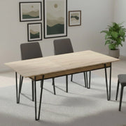 Terralba, Tavolo Allungabile 4 Posti, 80x170x76h cm Marrone Quercia