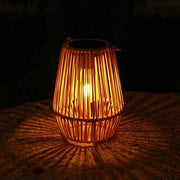 Set di due Lampade Solari per Esterni - 18,5*15 cm - Lampade Solari per Esterni - Imitazioni di Lampade a Rotanda da Appendere - Adatte per Campeggio, Terrazze, Giardini, Pergole, Verande, Decorazione Giardino