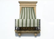Tenda Da Sole A Caduta UV Per Esterno Balcone Casa Telo Ombra Modello Riga Fine - 145x250 - Verde