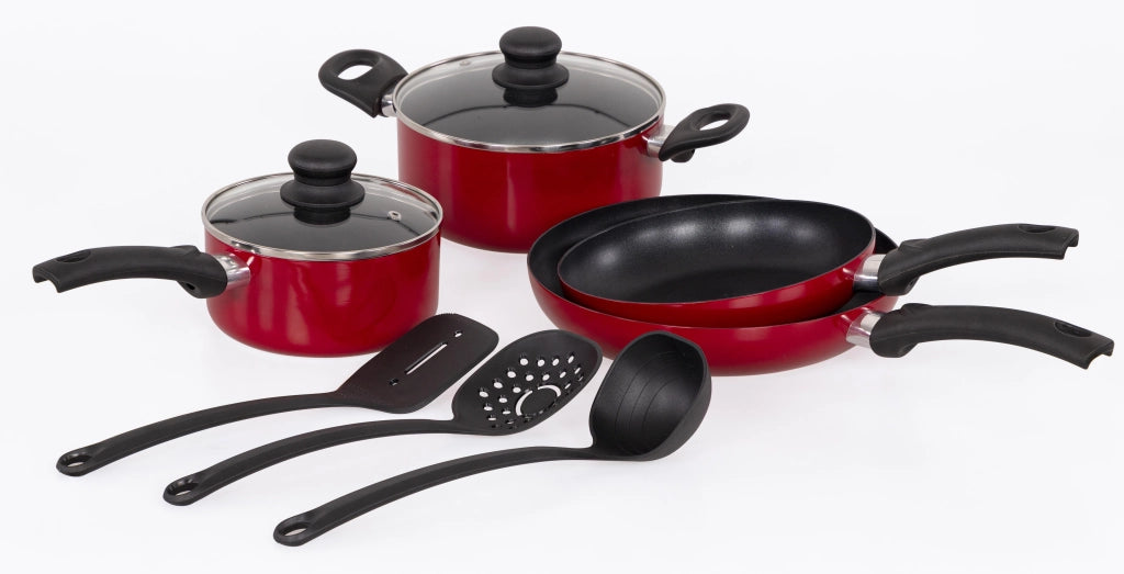 Batteria 9 Pezzi Mareva Rosso
