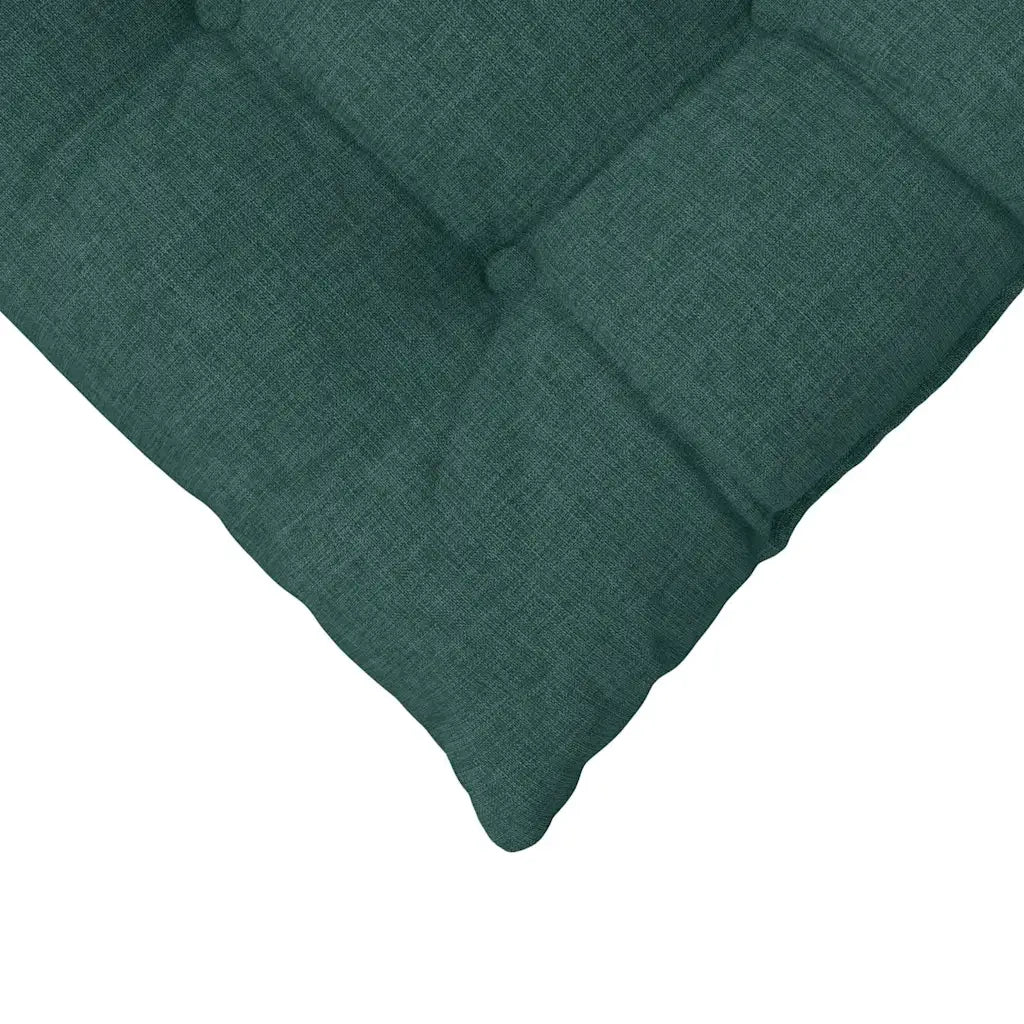 Cuscini per Seduta 4 pcs Verde Scuro 40 x 40 x 6 cm Tessuto