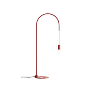 Zafferano - Lampada da Tavolo Filo con lampadina E27 max 60W inclusa, Orientabile 200°, H113 cm, Metallo Verniciato IP20 - Rossa