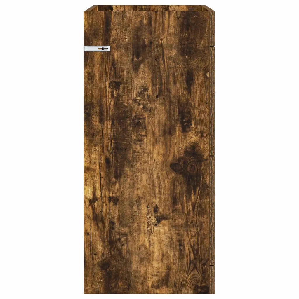 Mobiletto da Bagno Sotto Lavabo Rovere Fumo 56 x 37,5 x 81 cm 890708