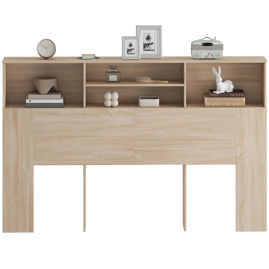 Testiera con cassetti ¨C Zephmum ¨C Legno naturale 160x108 cm