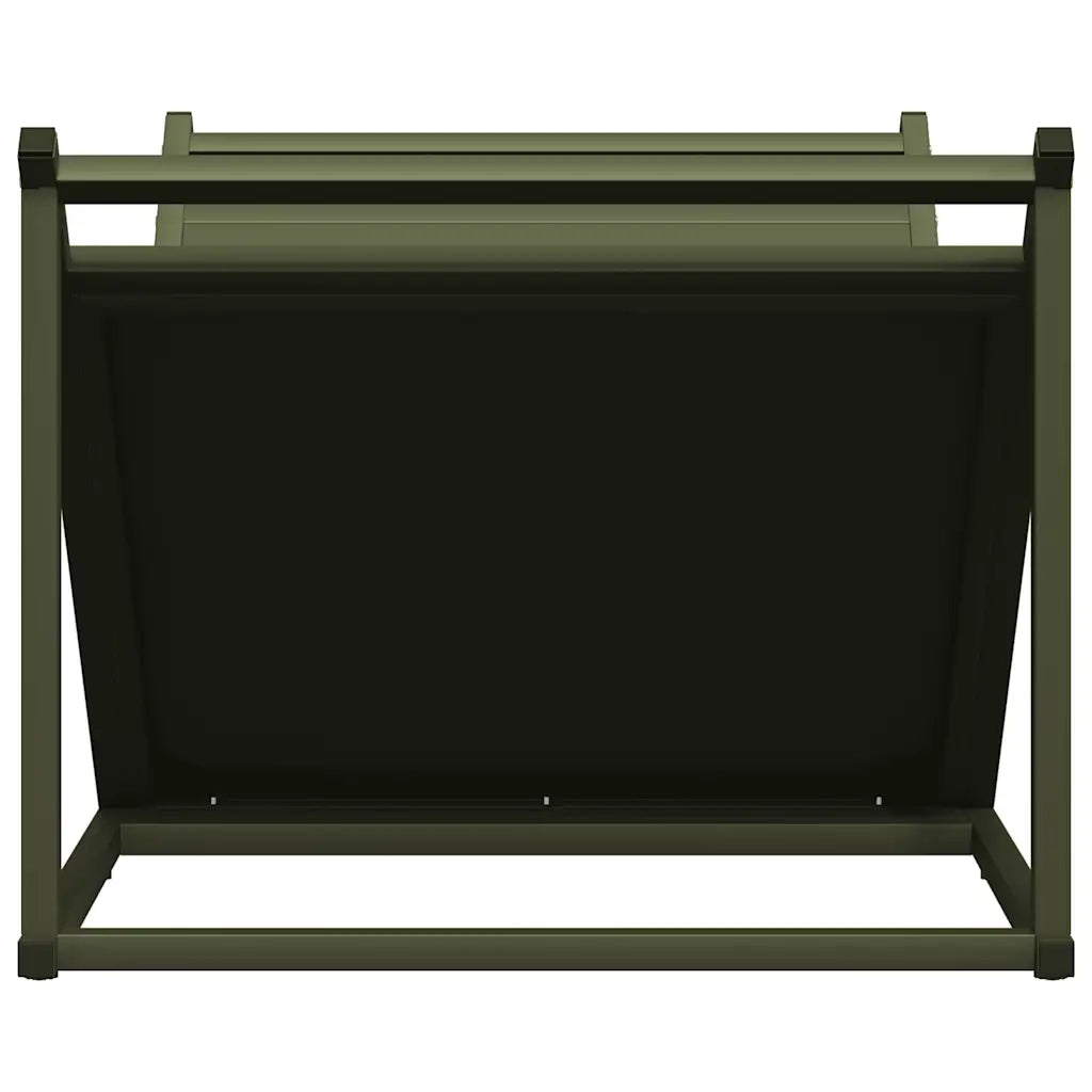 Rastrelliera per Legna da Ardere Verde Oliva 70x43x34,5 cm 864176