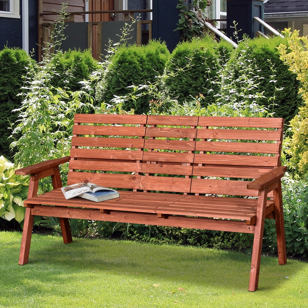 Panchetta da Giardino Legno Abete 2/3 Posti ¨C zephmum ¨C 160x68x92cm