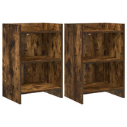 Comodini 2 pcs Rovere Fumo 40 x 30 x 60 cm Legno ingegnerizzato 8011004