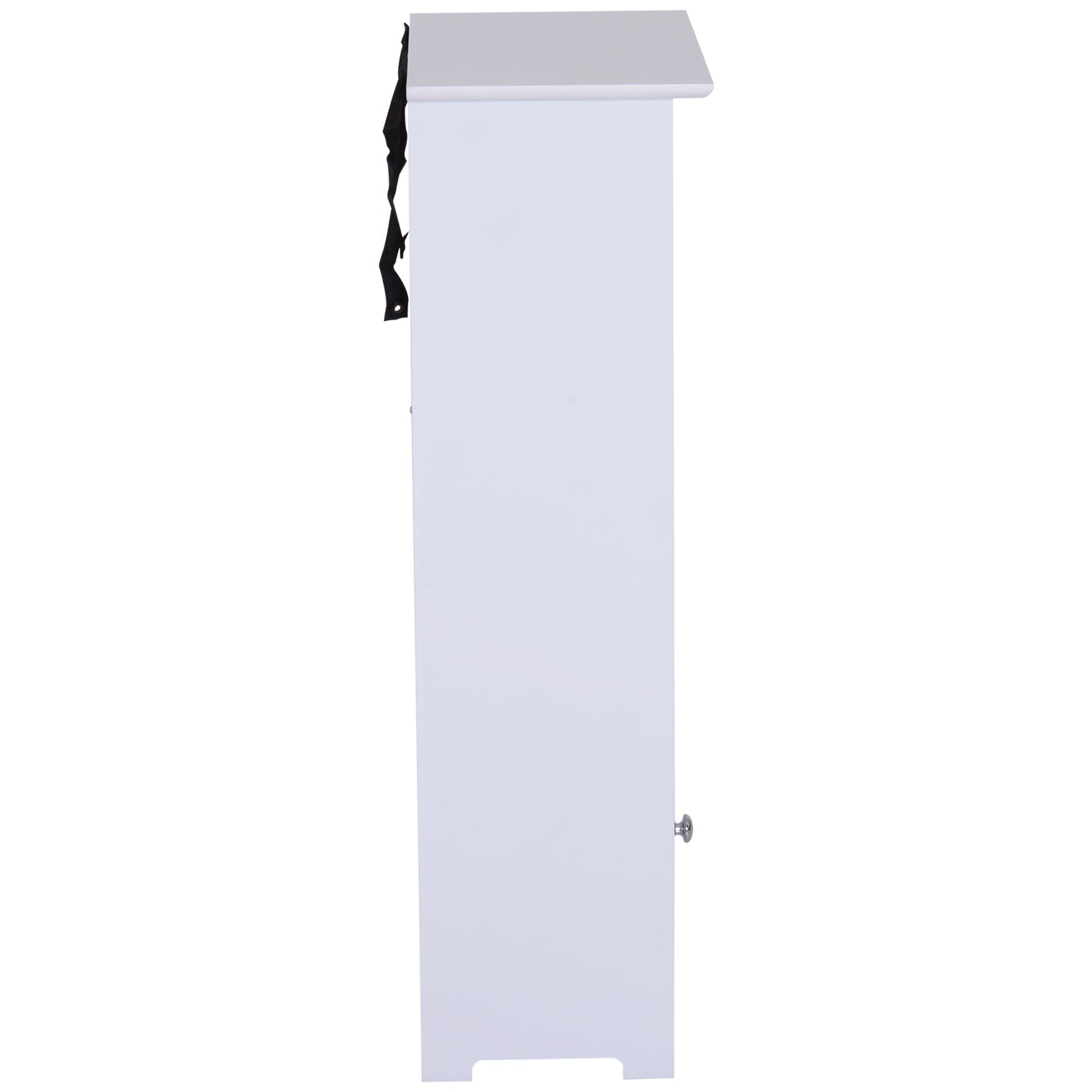 Mobiletto da Bagno in 40x23x80 cm  Floreale Bianco