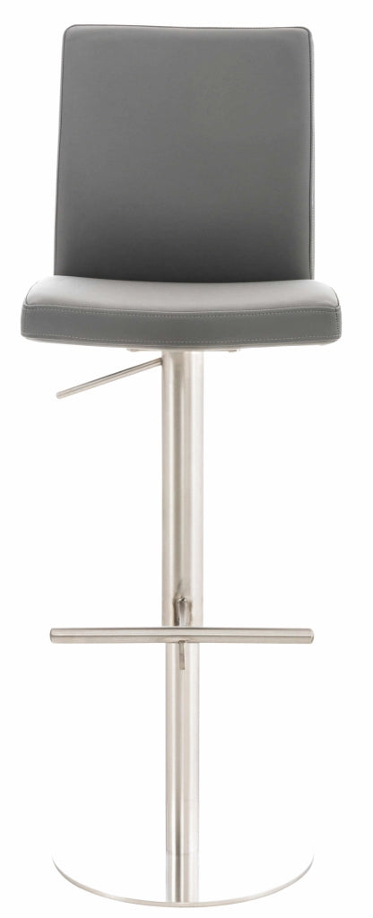 2er Set Barhocker Cadiz Kunstleder edelstahl