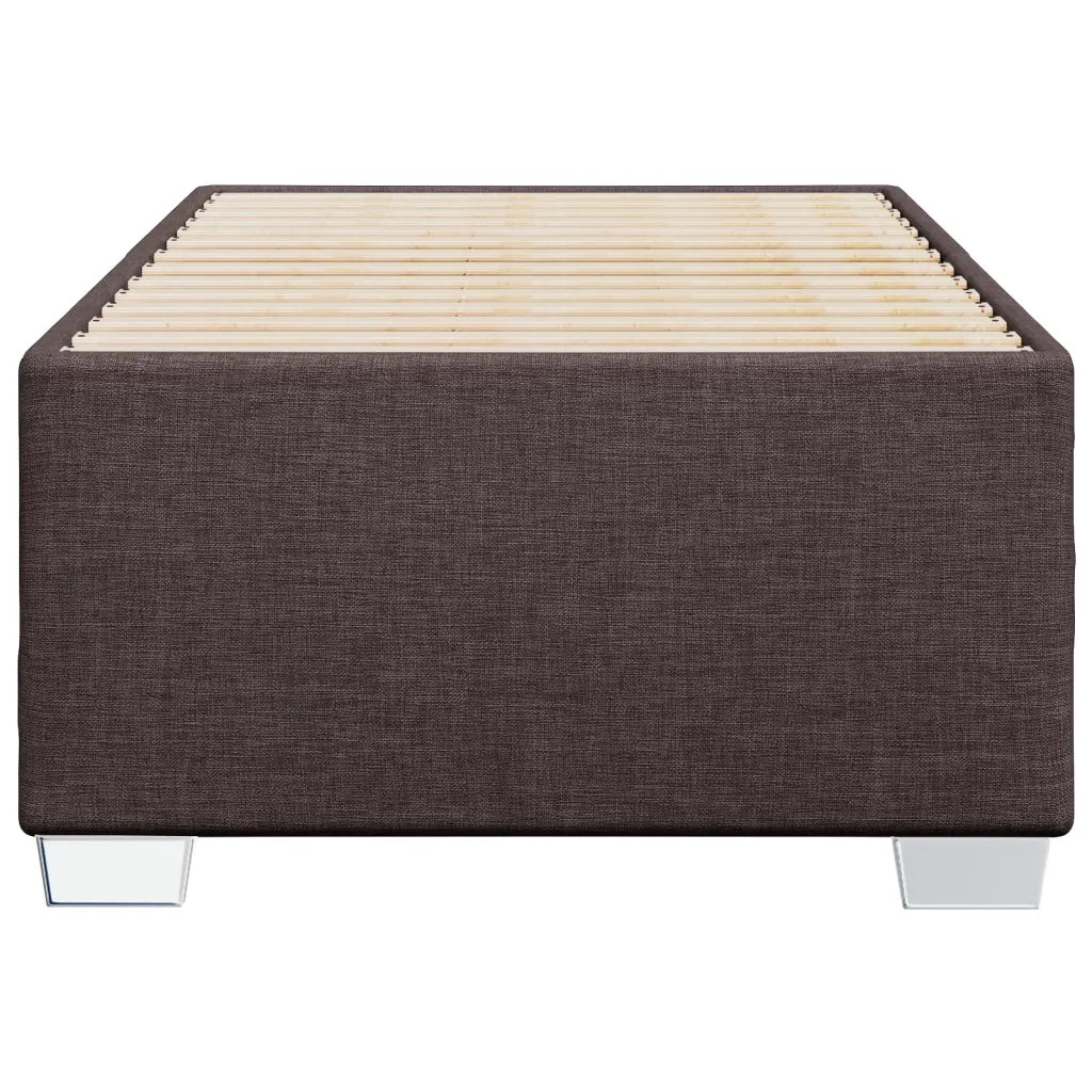 Giroletto senza Materasso Marrone Scuro 100x200 cm Tessuto 3284453
