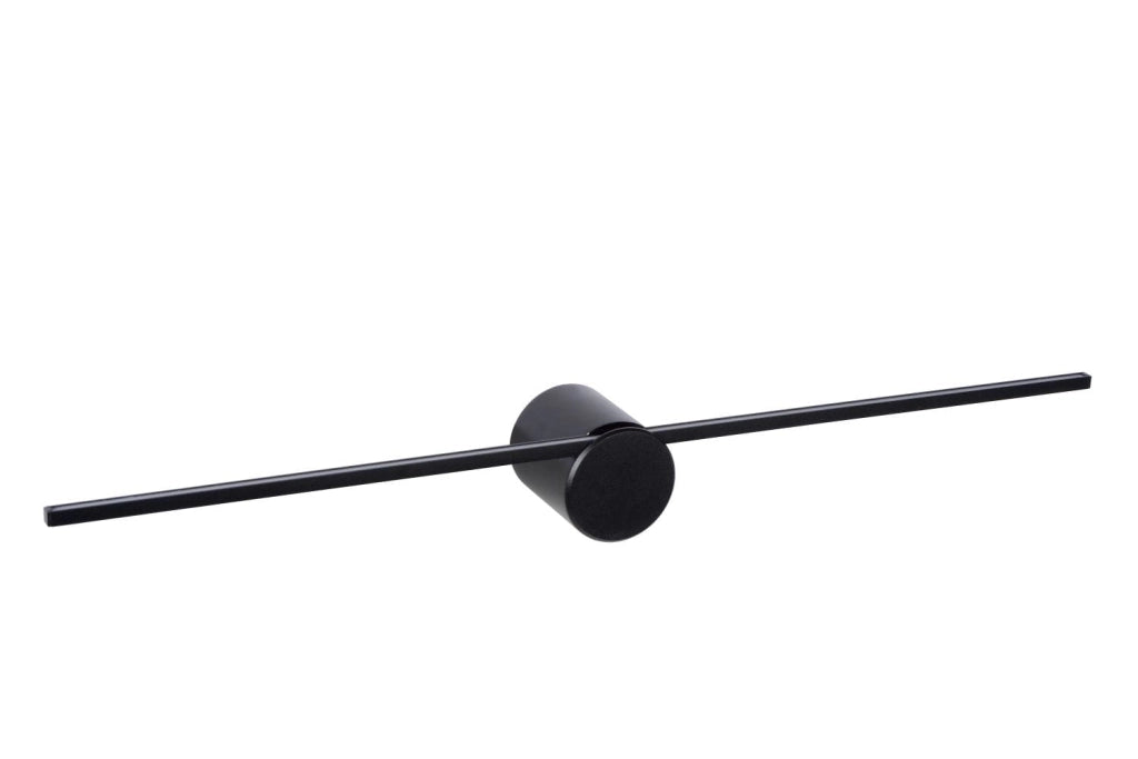 Applique Lucide Mizar LED 6W 2700K nera 60cm alluminio IP44