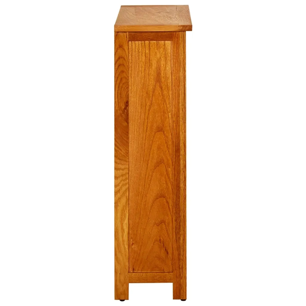 Libreria a 3 Ripiani 70x22,5x82 cm in Massello di Rovere 244468