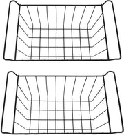 Scatola per Congelatore - 2 Pezzi - Acciaio Inossidabile - Rivestimento PE - Adatto per Congelatore/Supporto - Dimensioni L 41,5 cm x B 24,5 cm x H 20 cm - Scatola di Stoccaggio
