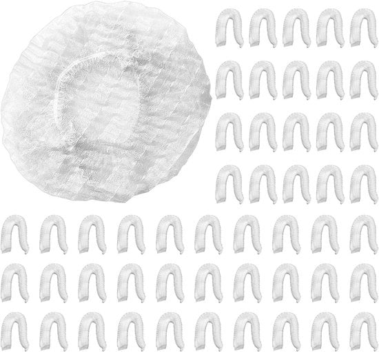 Doppi di cottura elasticizzati - impermeabili - 50 pezzi - bianchi - materiale non tessuto