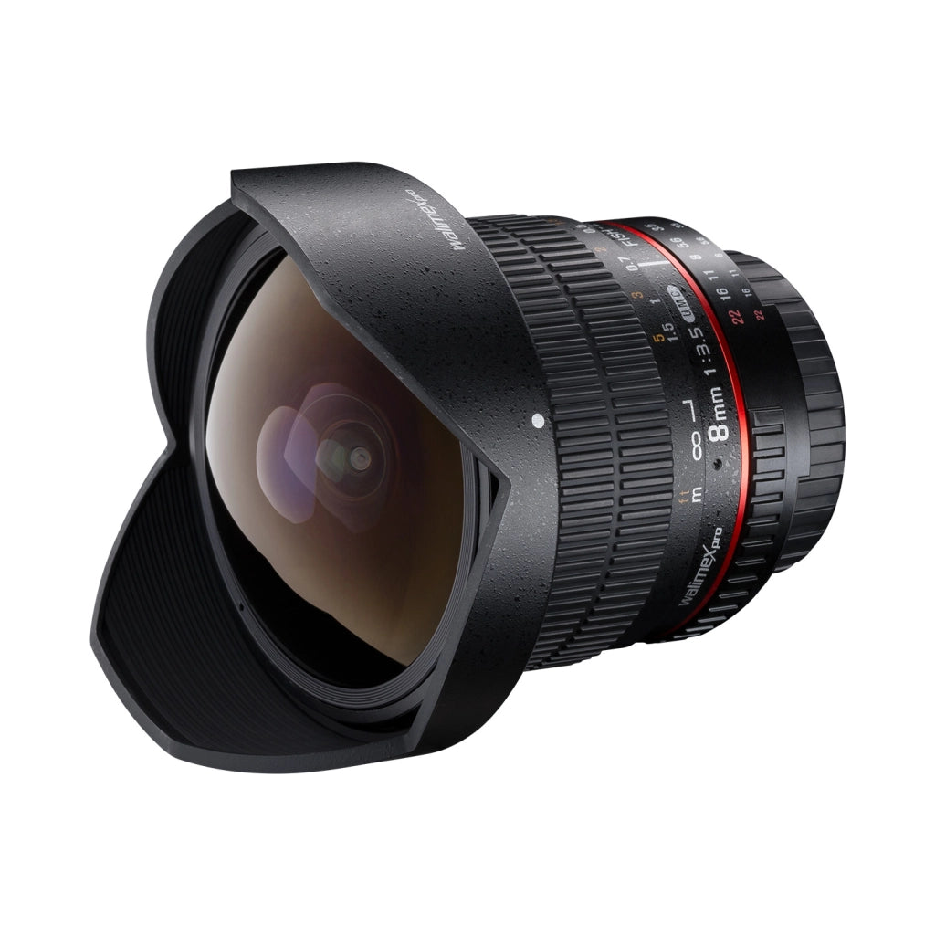 Obiettivo fisheye 8 mm II, compatibile con Canon EF-S, Lente fish eye grandangolare con angolo di campo di 167°, per sensore APS-C