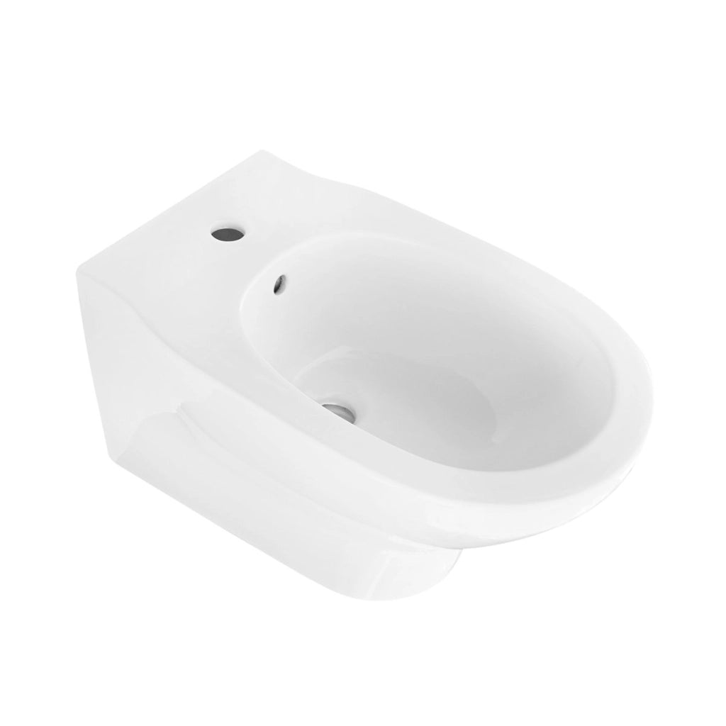 Sanitari sospesi serie GELSO: vaso, bidet, copriwater soft-close - Bianco Lucido