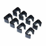 Set di 8 connettori per mobili da giardino, nero