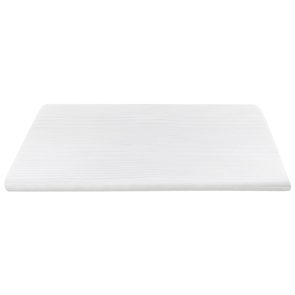Coprimaterasso in schiuma bianca 160 x 200 cm comfort morbidezza