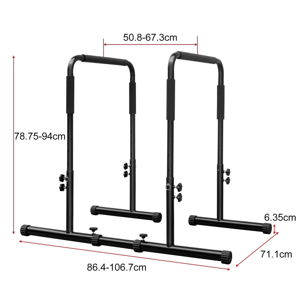 Stazione barre per dip regolabile ¨C Minimal ¨C Resistente, per allenamento casa