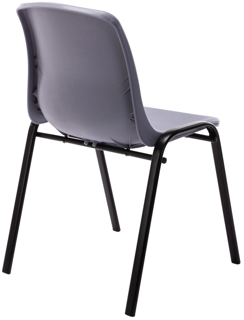 Sedia impilabile Nowra in polipropilene grigio