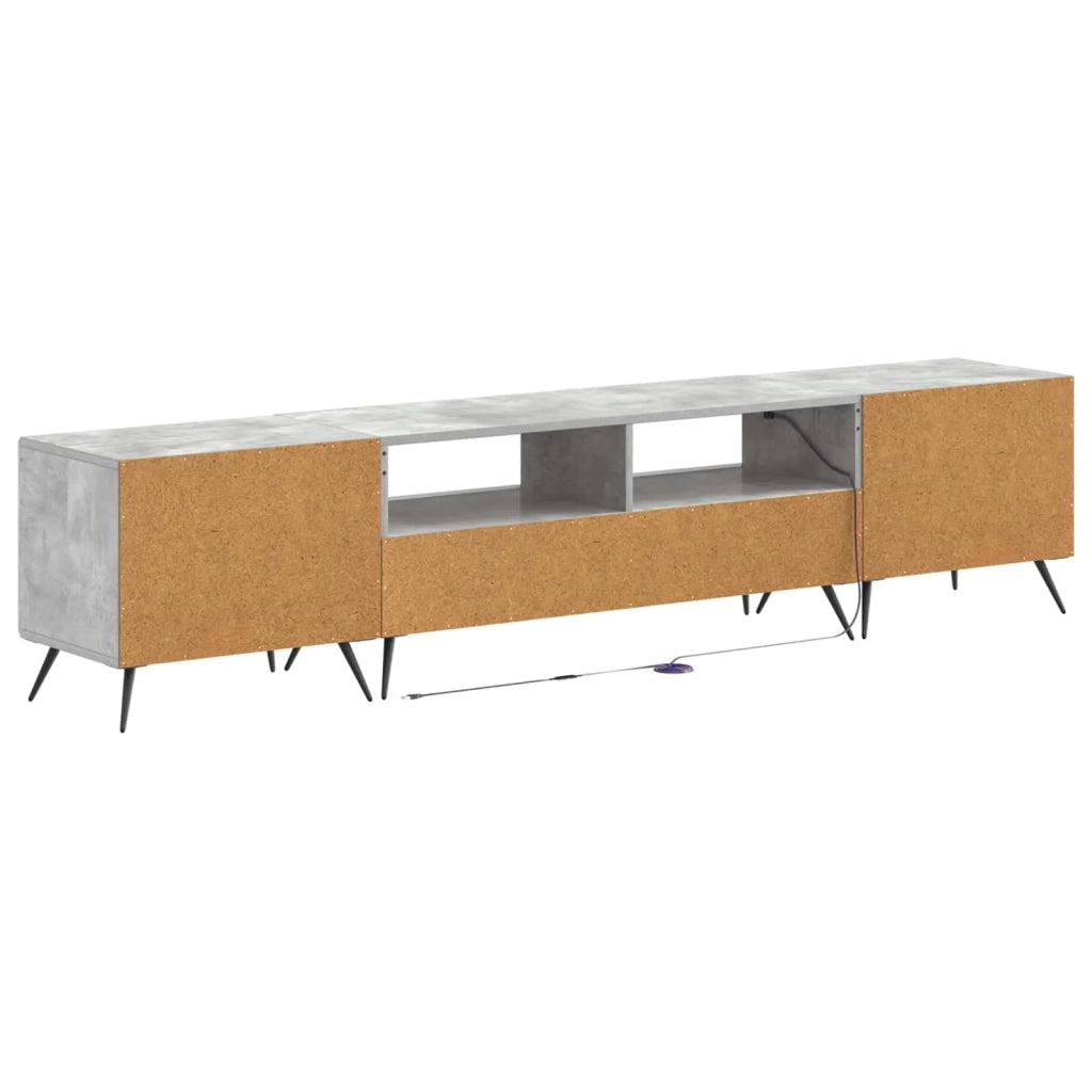 Mobile TV LED a 5 pezzi Grigio Cemento Legno ingegnerizzato 3416922
