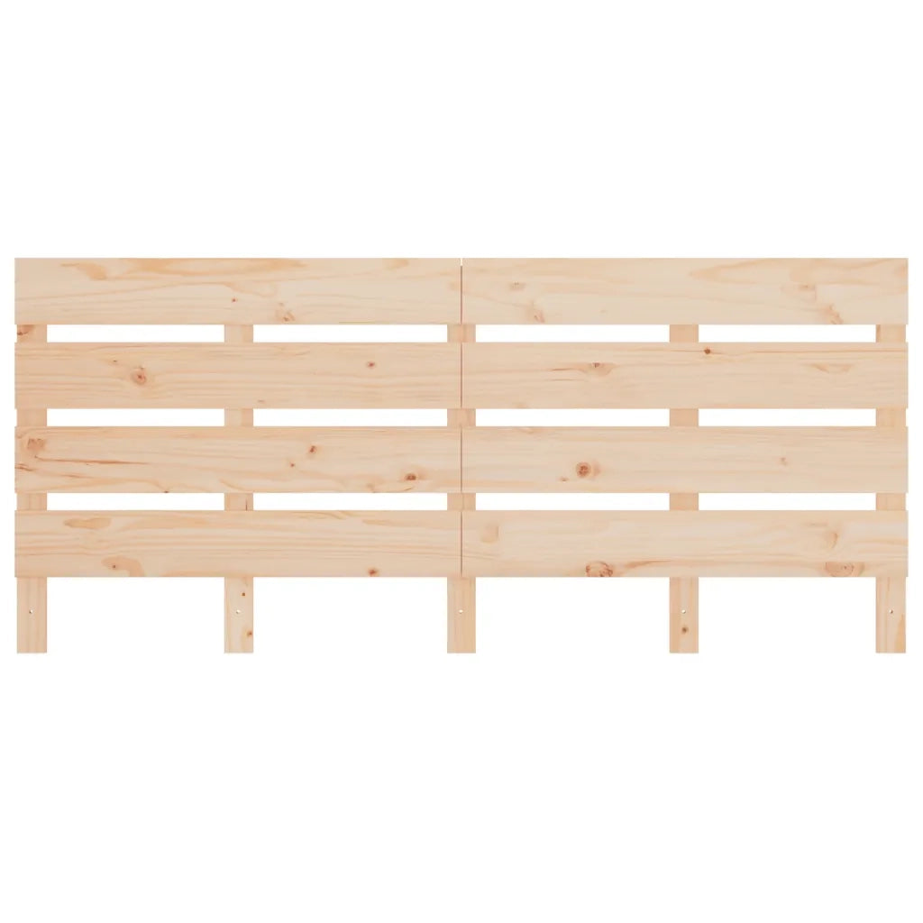 Testiera per Letto 200x3x80 cm in Legno Massello di Pino