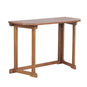 Balcone Tavolo pieghevole Piano regolabile 110 x 47 cm Terrazza legno di acacia