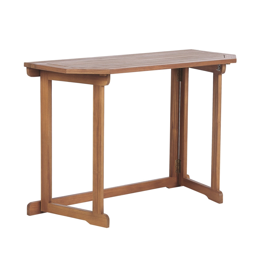 Balcone Tavolo pieghevole Piano regolabile 110 x 47 cm Terrazza legno di acacia