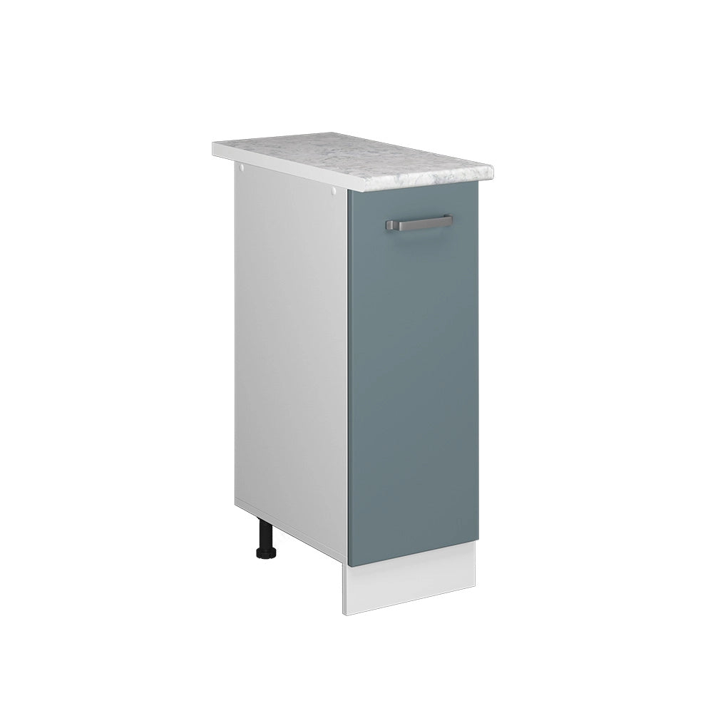 Vicco Base universale Grigio-blu 30 cm con anta, con piano di lavoro