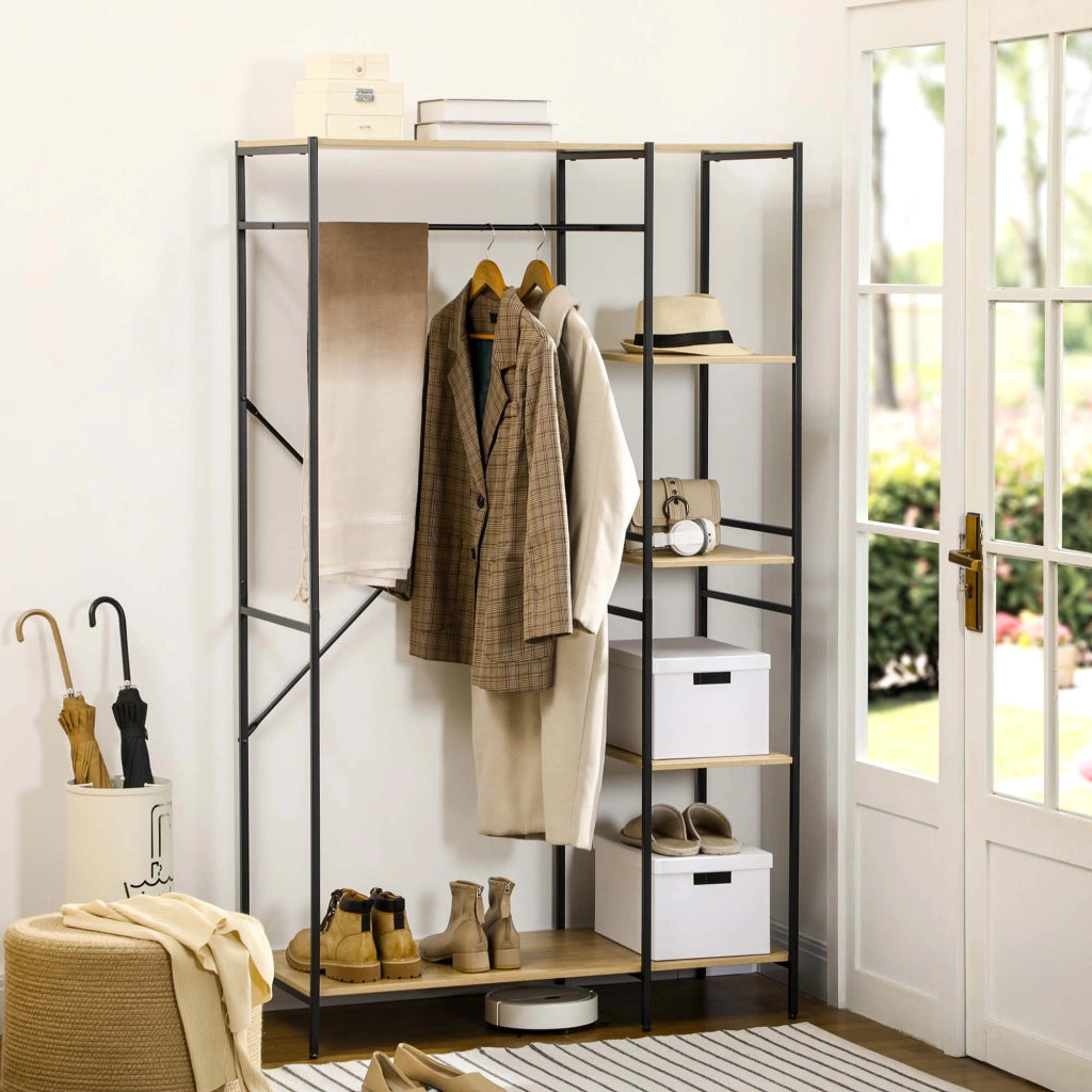 Armadio appendiabiti in metallo stile industriale ¨C zephmum ¨C 100x46x170.5 cm