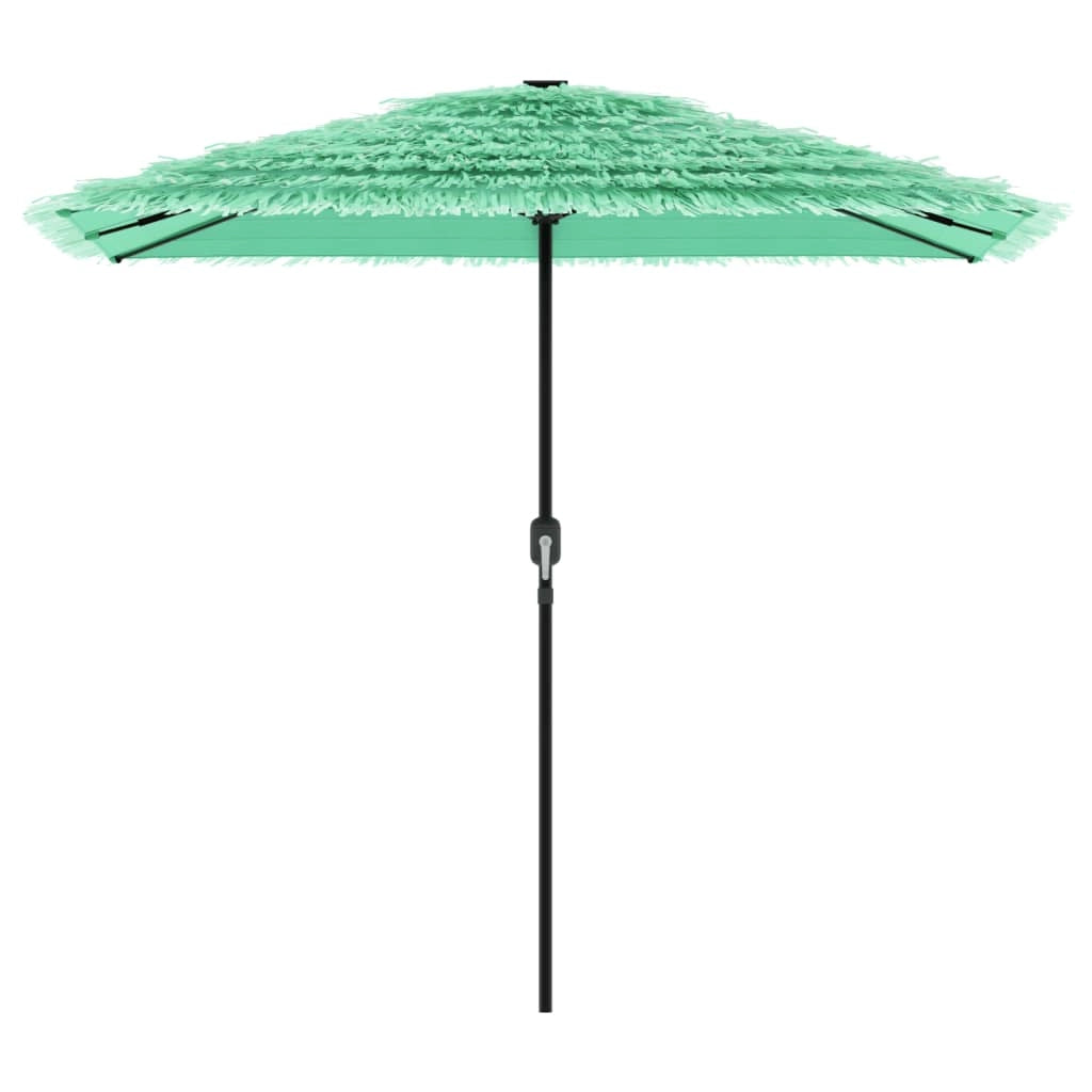 Ombrellone da giardino con robusto palo in acciaio 248 x 248 x 248 cm protezione UV atmosfera accogliente poliestere verde 02_0056387