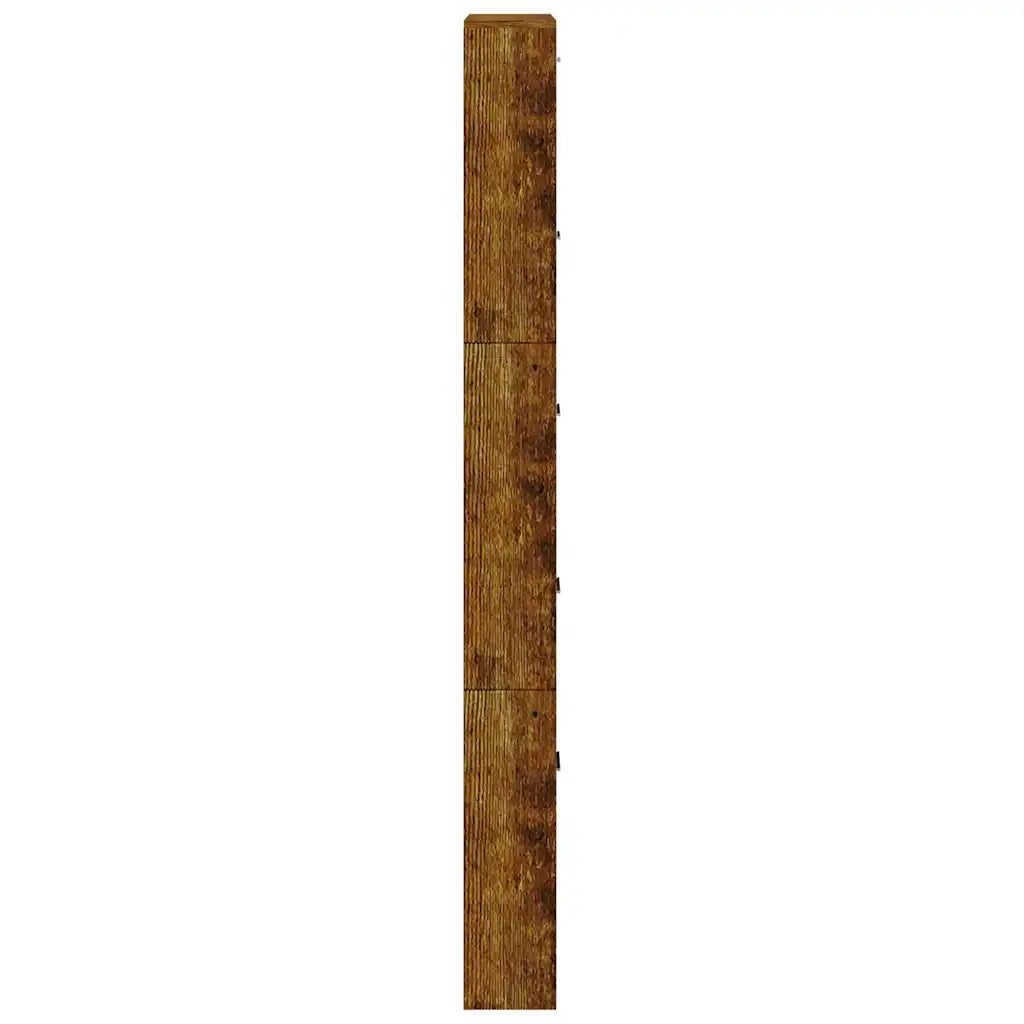 Scarpiera Rovere Fumo 59x17x169 cm in Legno Multistrato cod mxl 68801