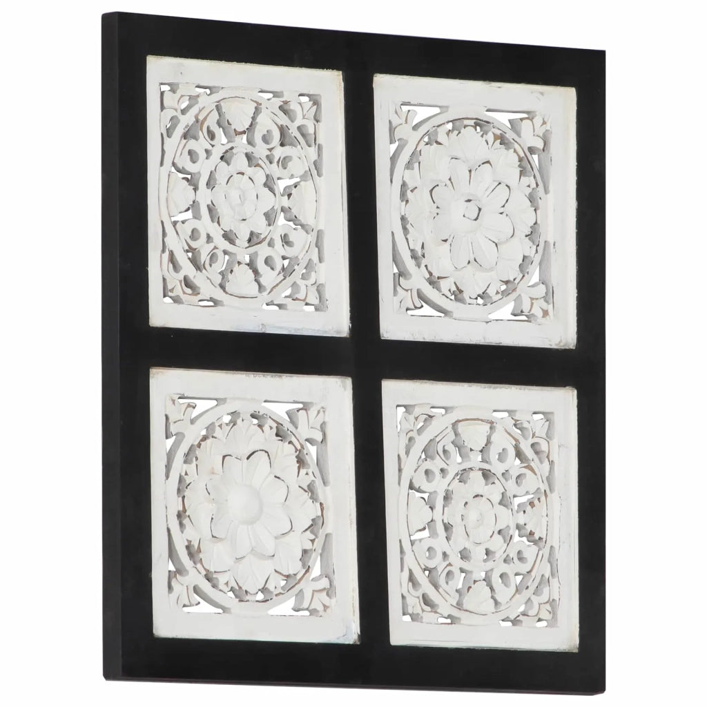 Decorazione artistica Nero e Bianco 40 x 40 x 1,5 cm 42046758