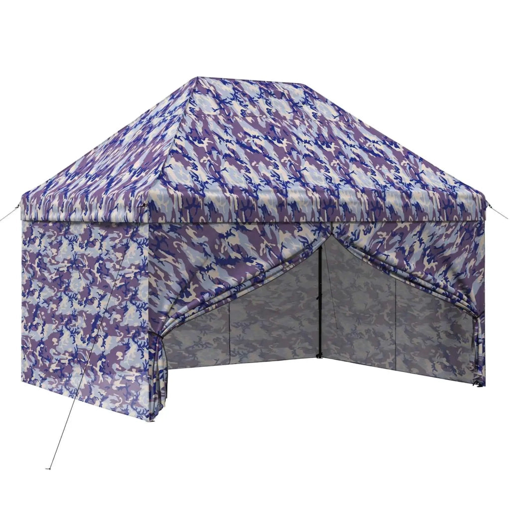 Gazebo Pop-up con 4 Pareti 2,95 x 4,1 m Blu Cacciatore 42036831
