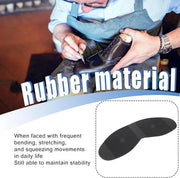 Calzature in Pelle con Punti di Supporto in Gomma Sostenibili - Manufatti Artigianali - Materiale di Riparazione per Scarpe da Donna e da Uomo - Riparazione dei Punti di Supporto - (Nero)