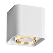 Spot plafoniera quadrata orientabile bianco oro GU10 XENO Polux