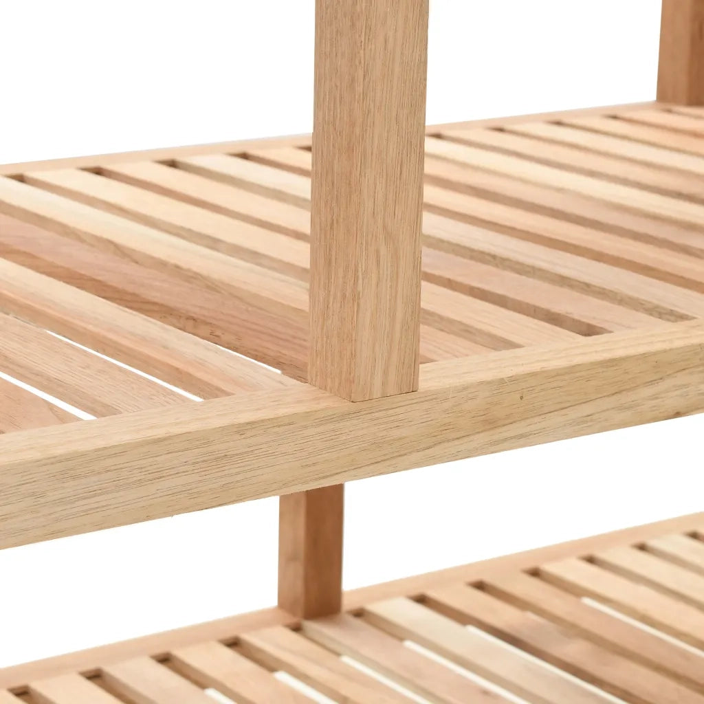 Scaffale da Bagno in Legno Massello di Noce 100x40x65 cm 247100