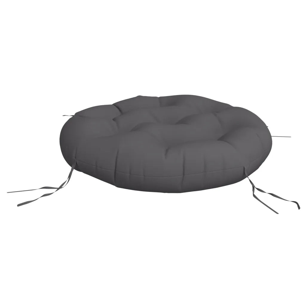 Cuscino Rotondo Antracite Ø 60x11 cm in Tessuto Oxford 361940