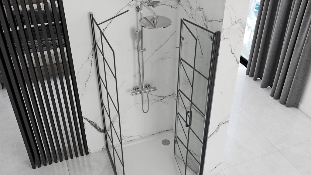 Cabina Doccia Rea Molier Black 90x80