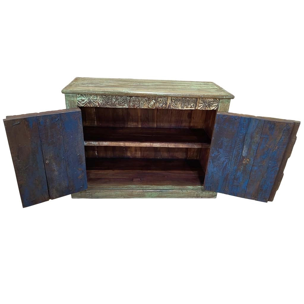 Credenza in legno fatta a mano 117x50x87h cm